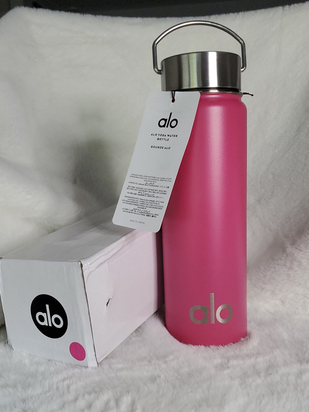 ALO Yoga Pink Insulated Steel Bottle